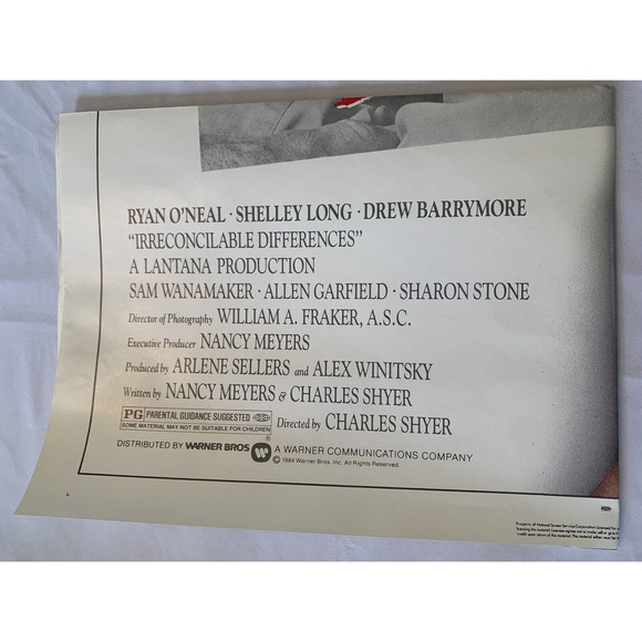 Irreconcilable Differences Original One Sheet Movie Poster - Folded - 1984 - Picture 4 of 8